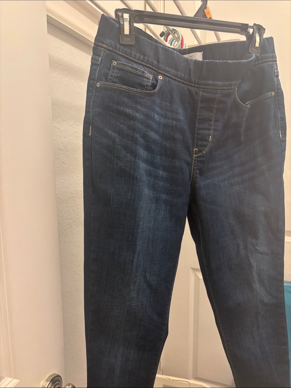 Signature by Levi Strauss Dark Blue Pull-On Super Skinny Jeans size 12